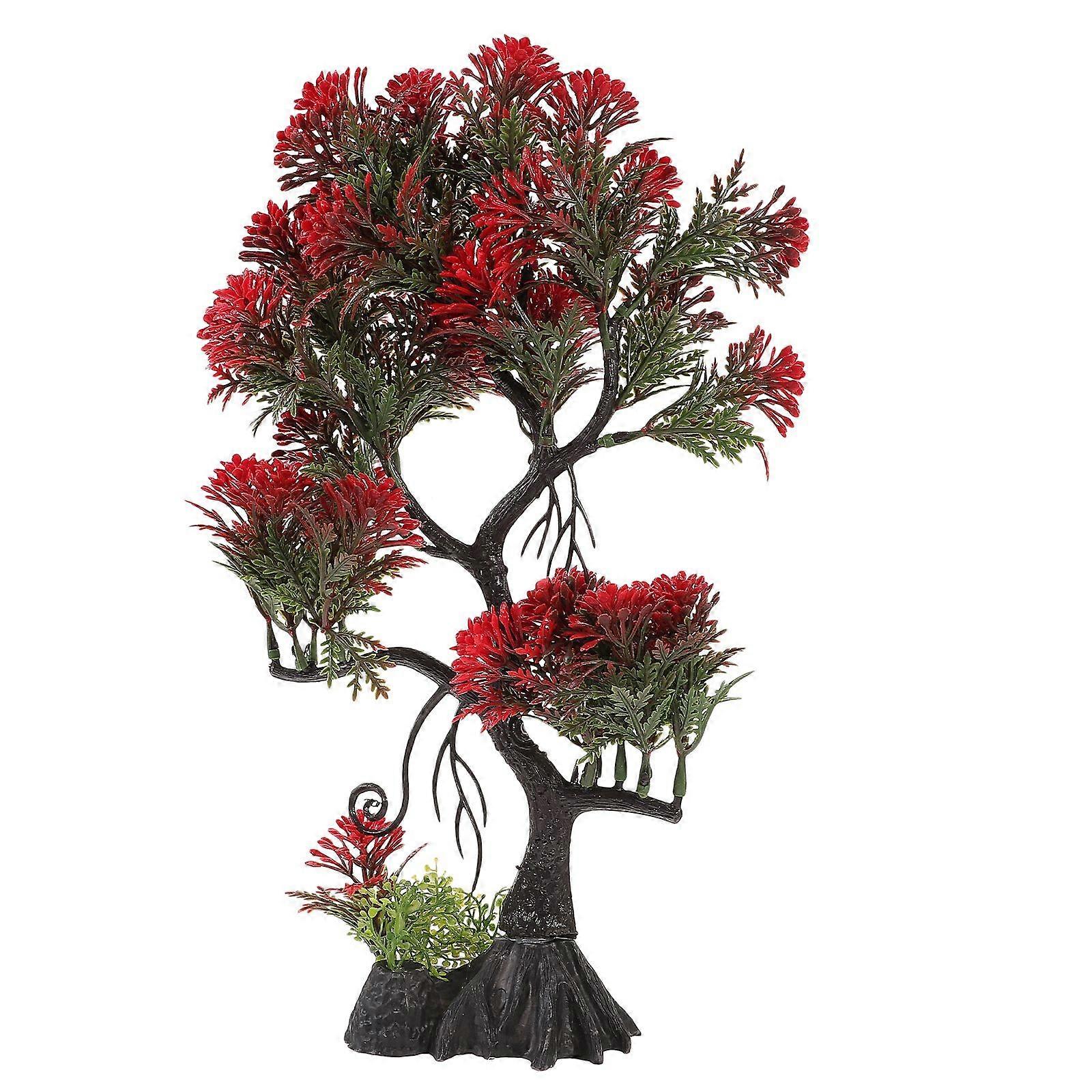 Aquarium Tree Model Fish Tank Tree Decor Artificial Tree Decoration for Fish Tank