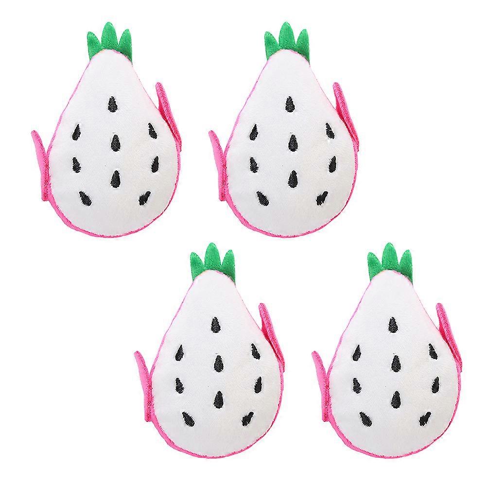 4Pcs Cute Cat Toys Kittens Interactive Toys Fruit Catnip Toys-Style2