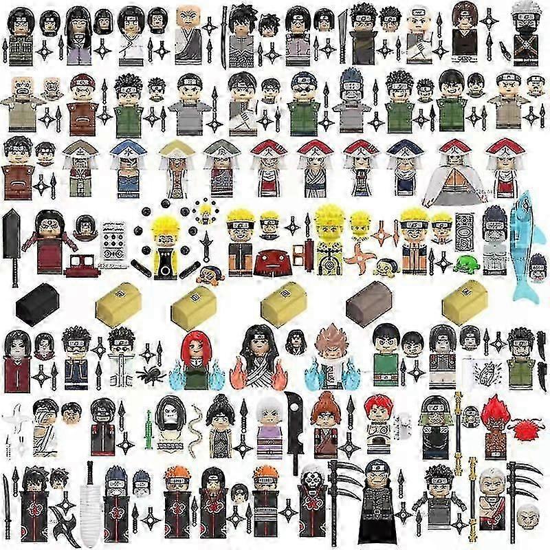ミニ ナルト サスケ カカシ アカツキ ビルディングブロックセット アニメ アクションフィギュア 組み立て レンガ おもちゃ キッズ クリスマスプレゼント