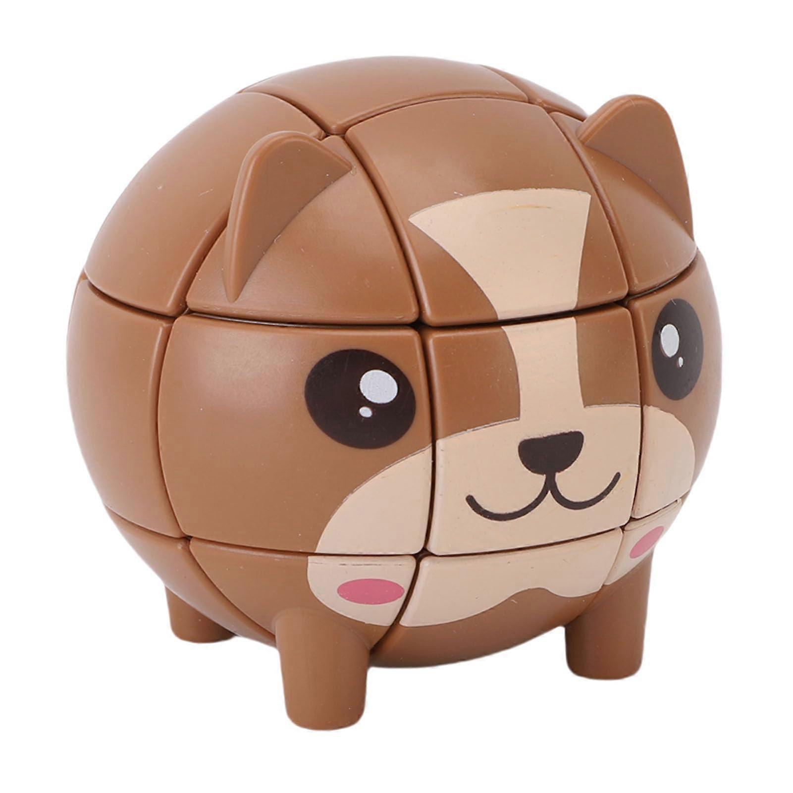 Bearshaped Puzzle Cube, Brain Teaser Game, 3Level Challenge for Family Bonding, Bearshaped Puzzle Cube, Animal Cube, Brown Bear Model