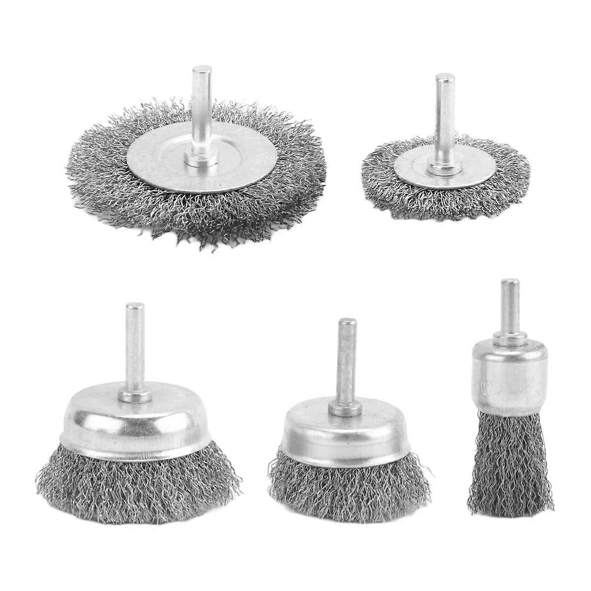 Wire Brush for Drill, Wire Wheel Brush Cup Set, Stripping and Drill