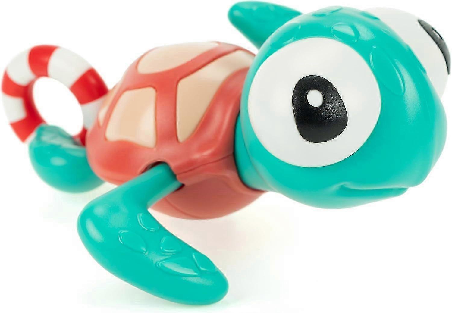 Pull-String Swimming Sea Friends Bath Toy for Kids (Turtle with Swim Ring) Suitable for Sea Turtle with Swim Ring