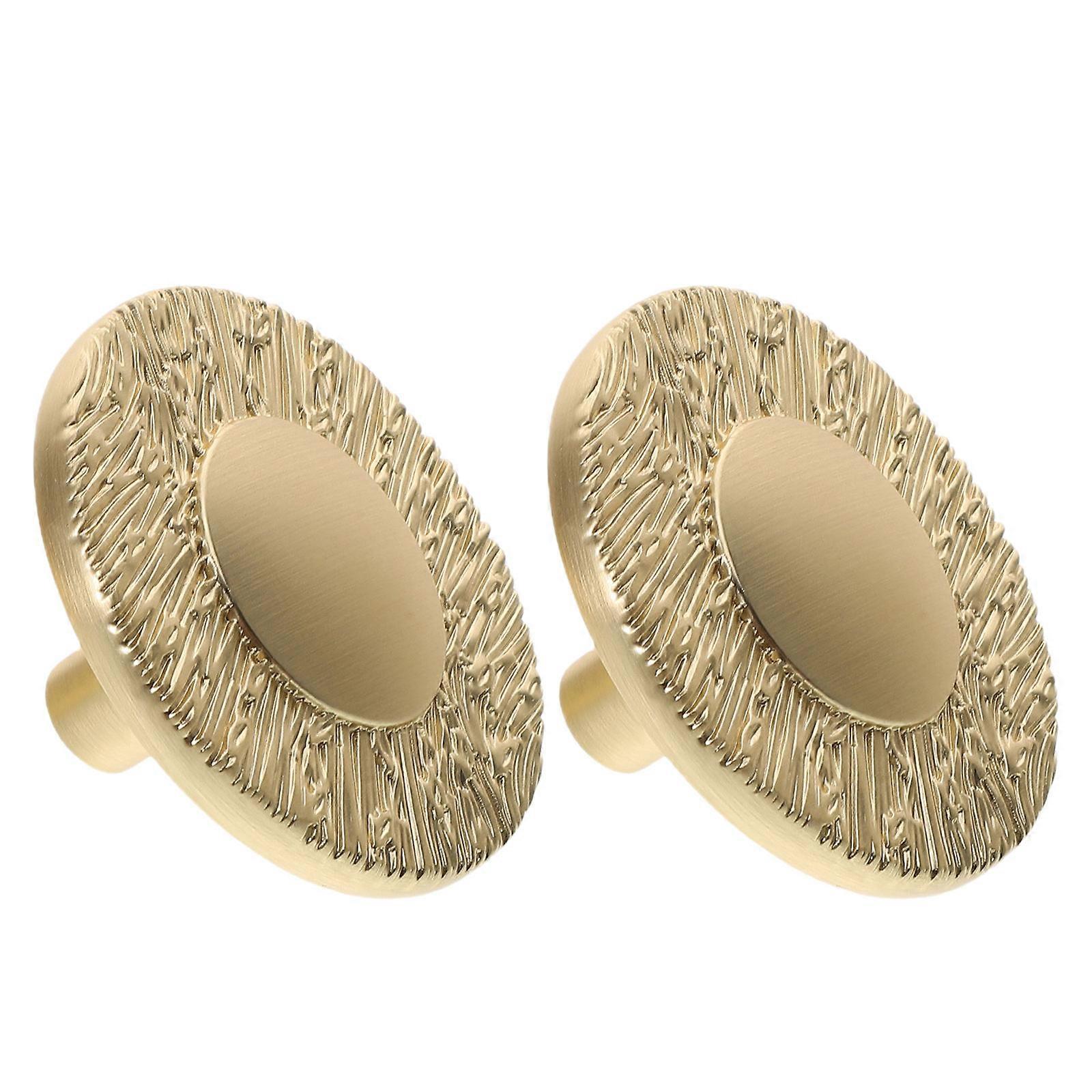 2pcs Round Cabinet Door Handles Drawer Pulls Hardware for Kitchen Bedroom Wardrobe Furniture Easy Installation Elegant Design