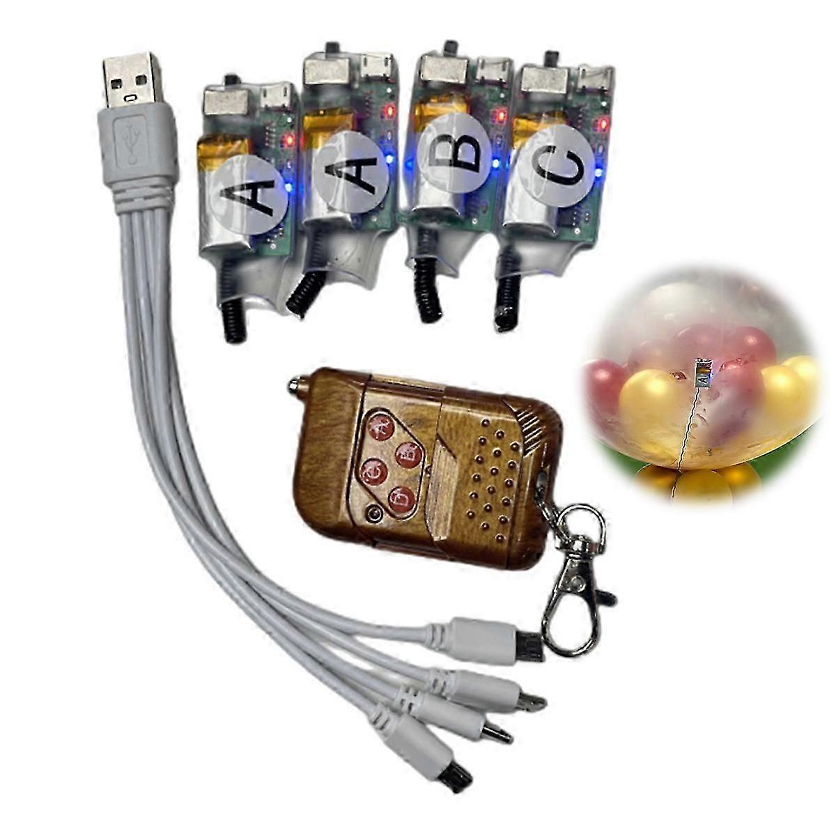 Surface mount balloon controller rechargeable balloon remote control device ball