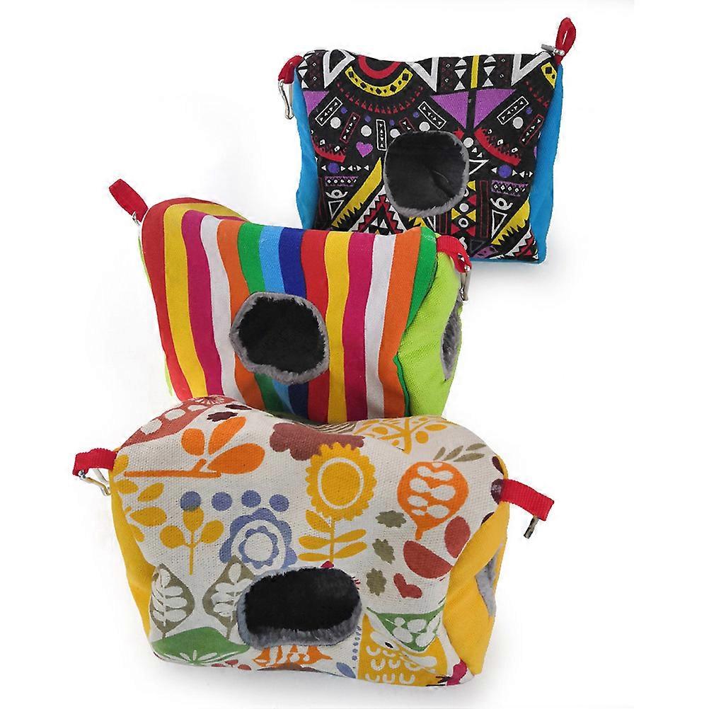 Warm Nest Double Hole Hanging Nest for Parrot Use Comfortable Bed
