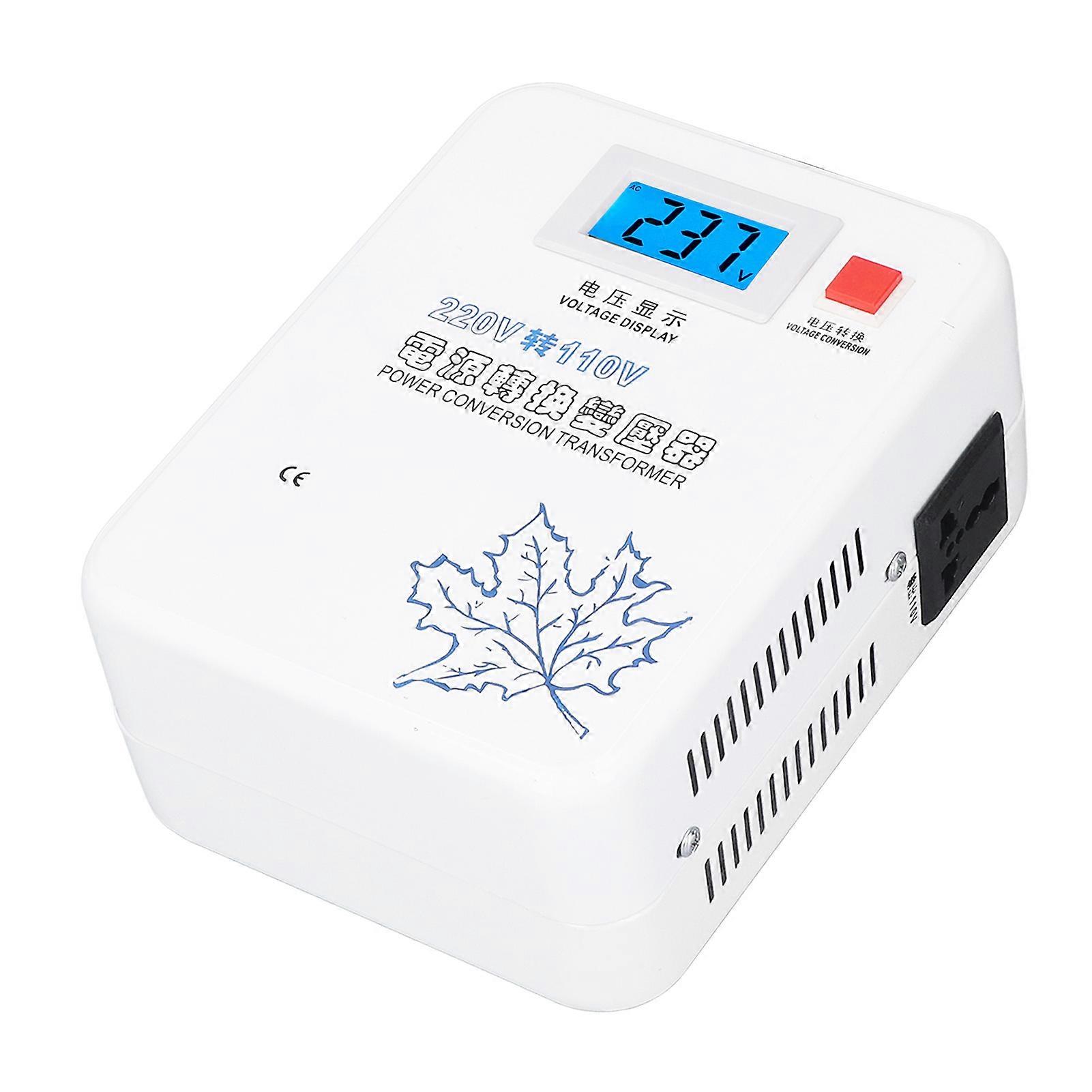 AC Voltage Converter 2000W  To  Buck Transformer 2 Universal Socket High Efficiency Power Converter