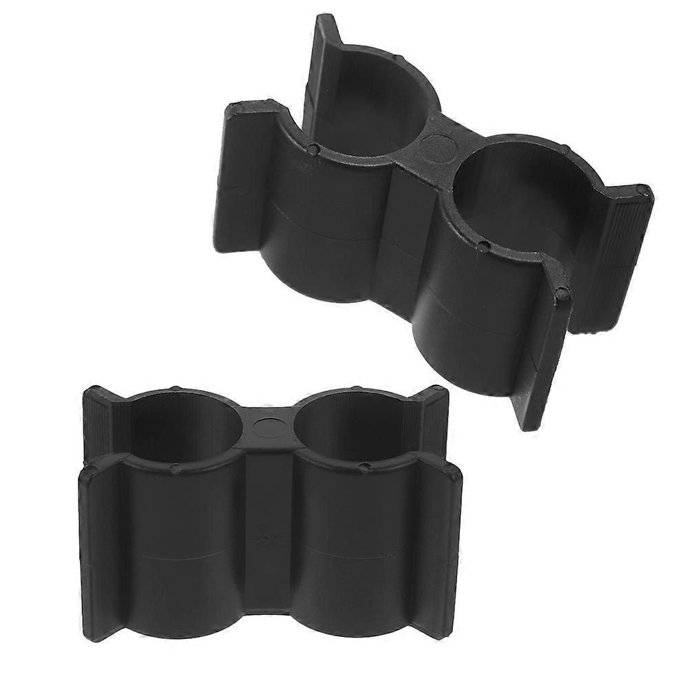 Double Port Clips For Marine Environment Pipe Clamp Reliable Material Plastic Boat Owners Yacht Enthusiasts 2Pcs