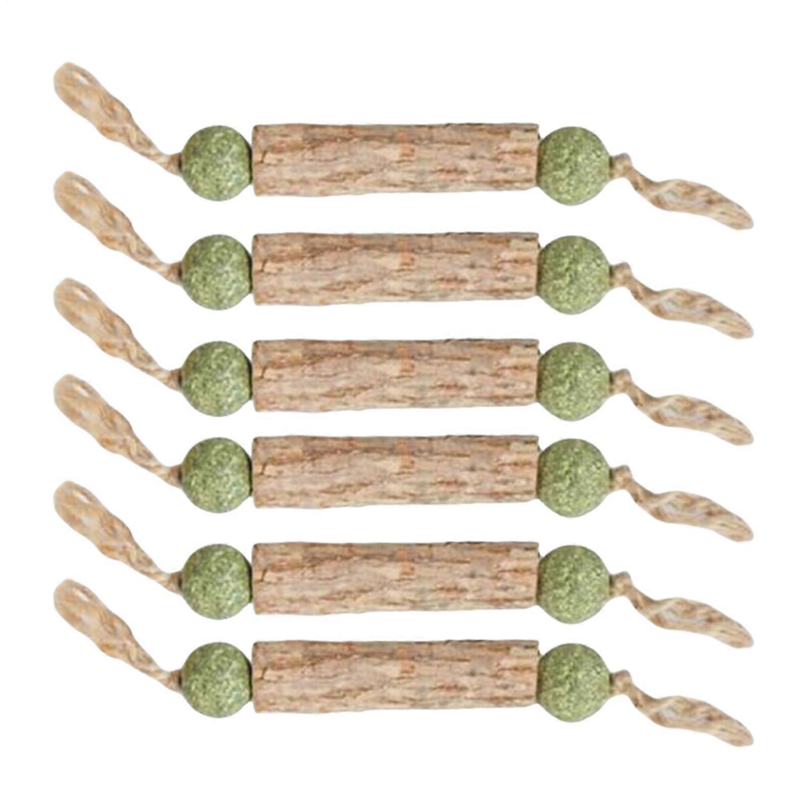 Catnip Toys for Cats 6Piece Interactive Cat Teaser Wand Set for Hunting, Scratching Indoor Fun