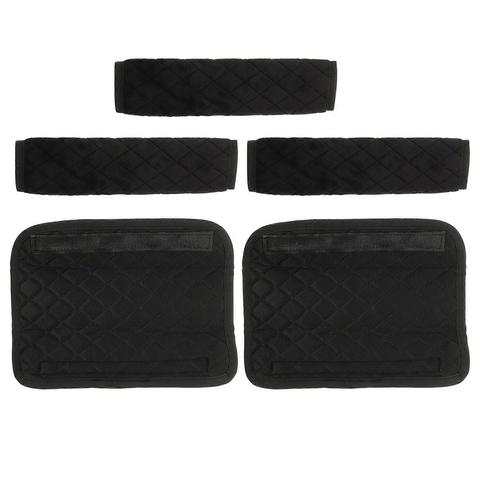 Safety Belt Pad Rectangular Simple Design Luggage Belt 5Pcs