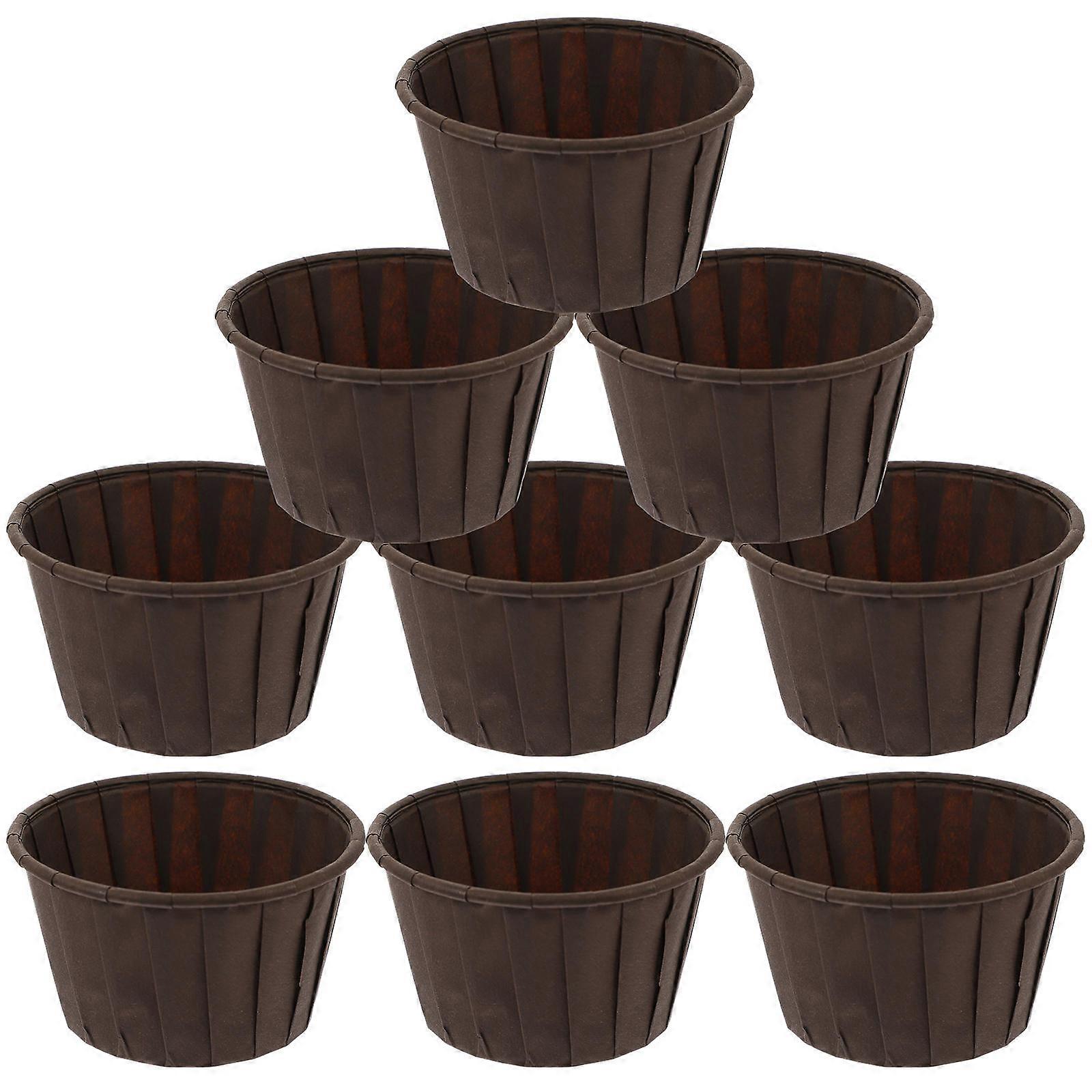 Disposable Baking Cups Oil-Proof Paper Material Simple Appearance Weddings 50Pcs