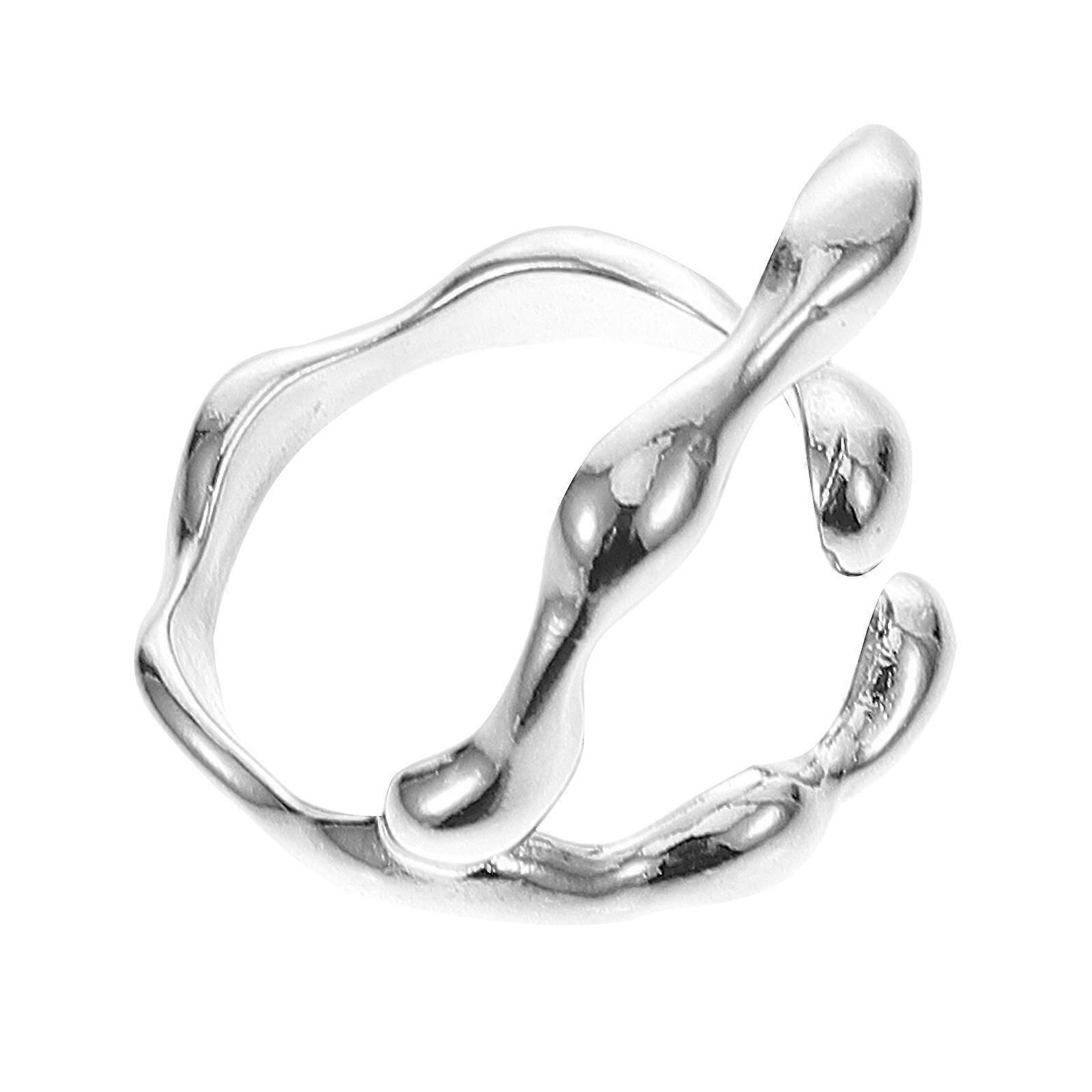 a polished and engaging product description for your **Adjustable Silver Plated Open Finger Ring**:
### π Adjustable Silver Plated Open Finger