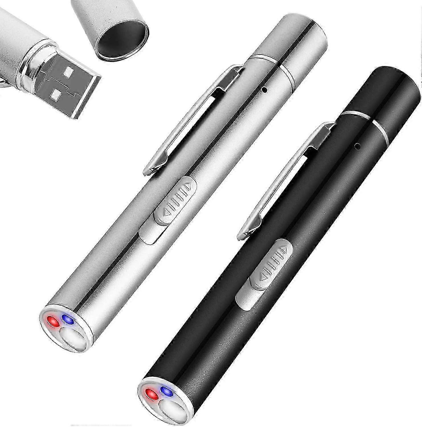 2 Pack Red Pointer for Cats Dogs, Pet Interactive Toy, Cat Chase Exercise Gift