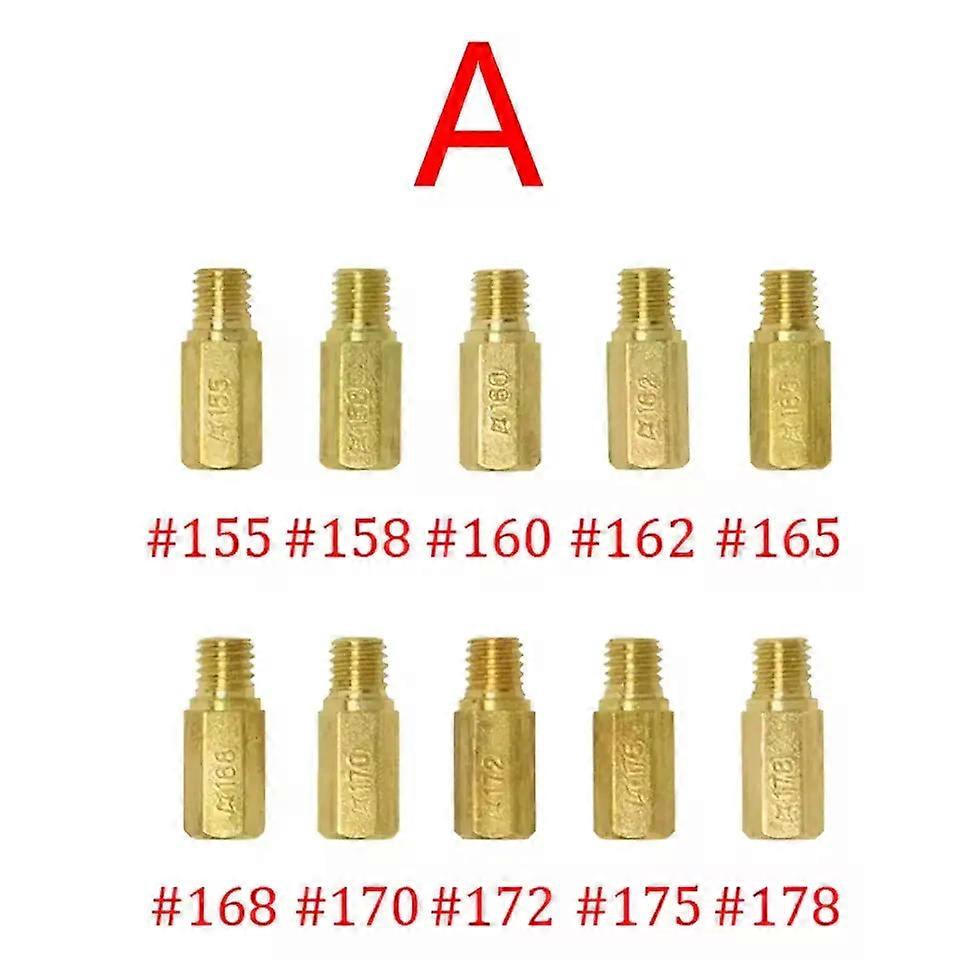 10/20 PCS Mortorcycle Carburetor Nozzle Main Jet and Slow/Pilot Jet Set Replacement For NSR KSR PE PWK PWM Keihin OKO KOSO CVK