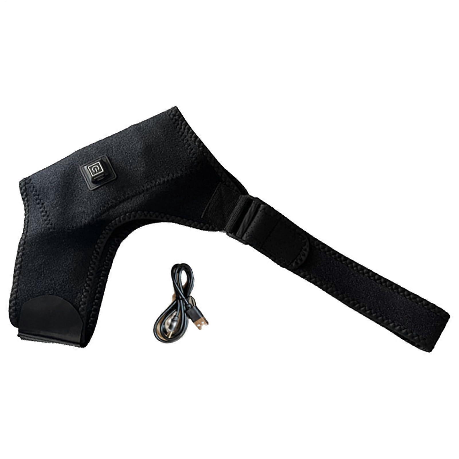 Rotator Cuff Shoulder Clamp with 3 Adjustable USB Heating Options for Electric Shoulder Massage