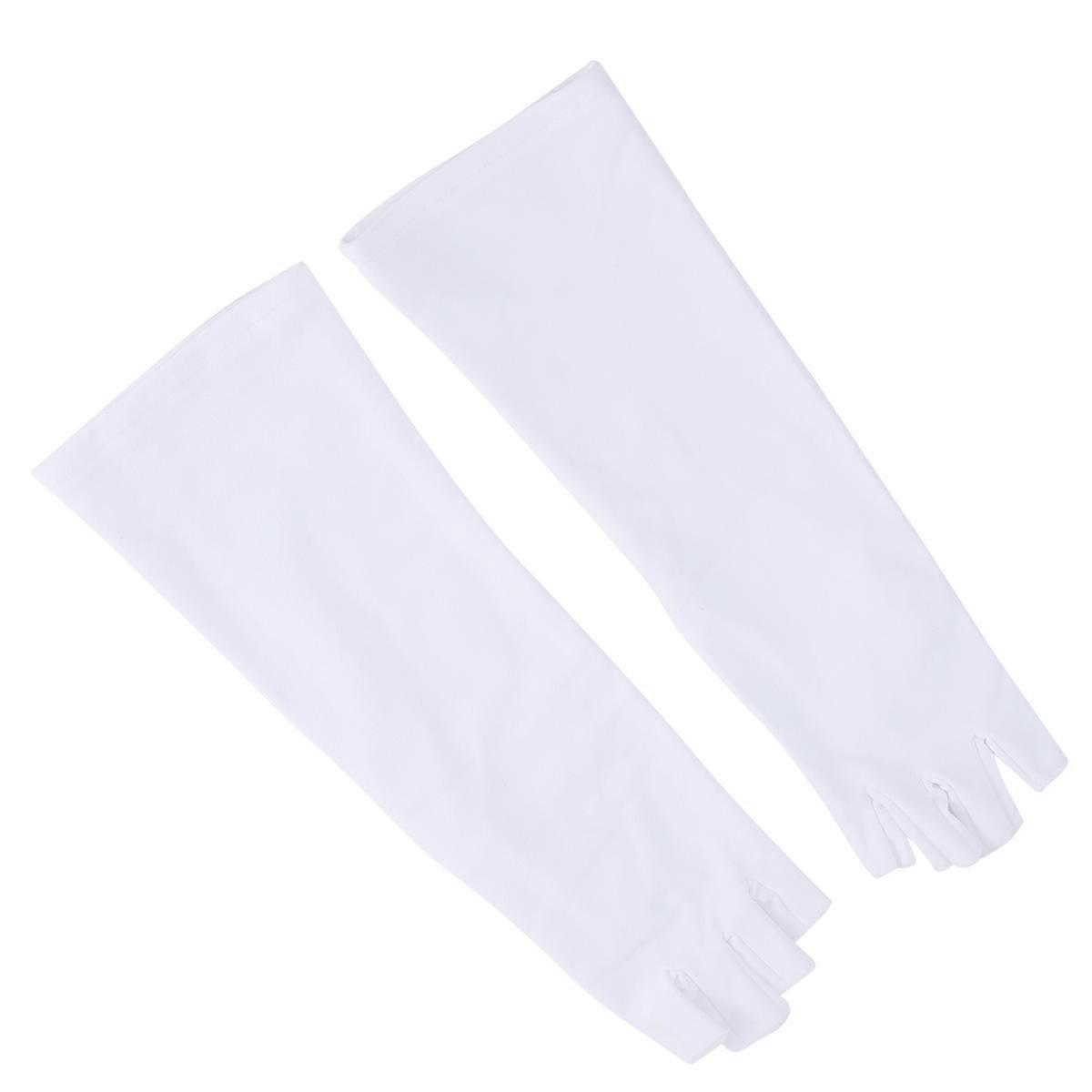 Running Arm Sleeves Breathable Ice Silk Cooling Bug Protection 27cm 1Pair