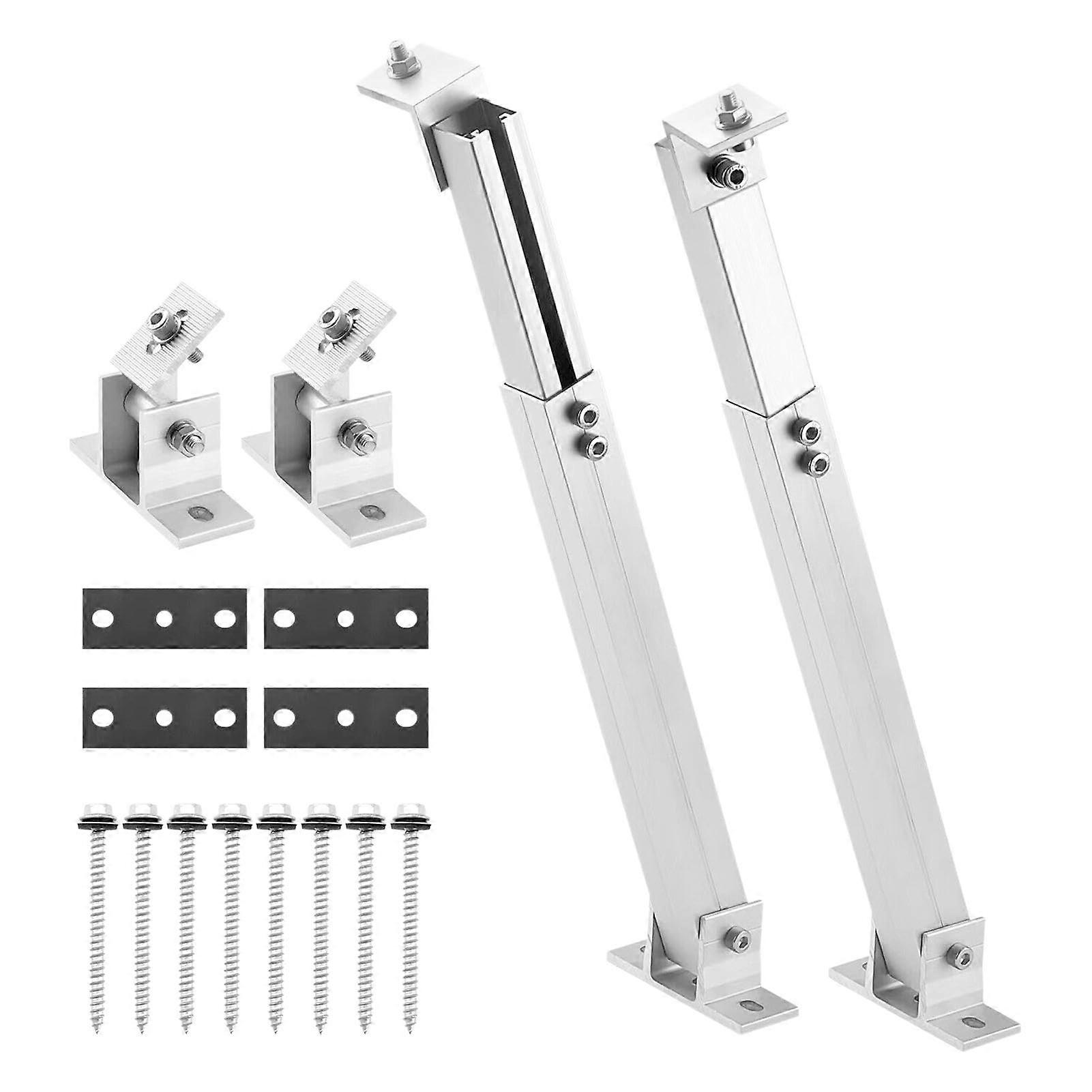 Adjustable Solar Mount Adjustable Panel Mounting Brackets, Tilting Solar Panel Mounting Brackets Aluminum Alloy Solar System Bracket Brackets