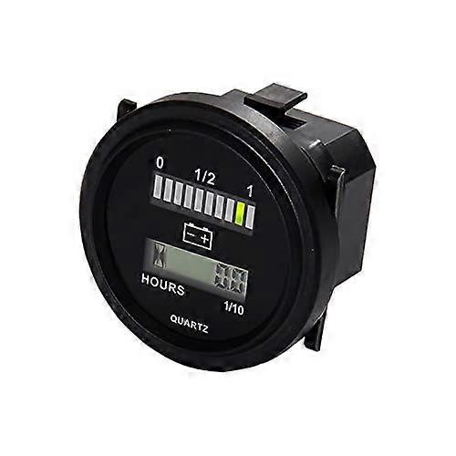 Digital Multifunctional Meter: This device can be display the battery power left and total running hours by 2 individual channels at the same time, it