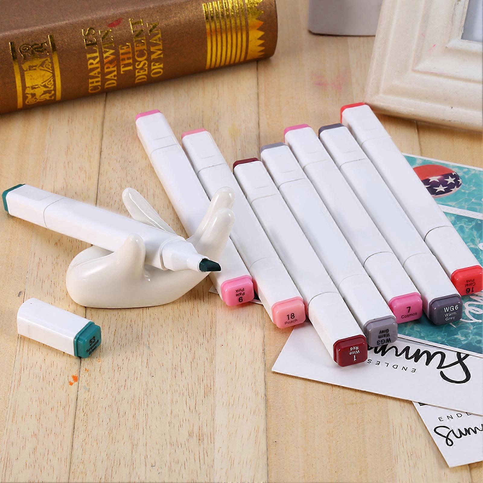 60 Assorted Colors Alcohol Graphic Marker Pen Set Dual Heads Animation Design Drawing Art Pen