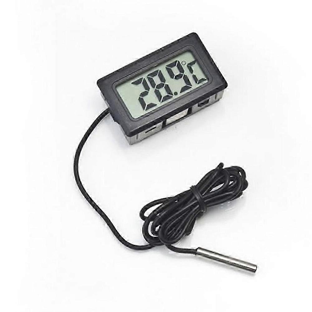 LCD Digital Thermometer Electronic Precision Sensor Temperature Measuring Tool Indoor Humidity Meter Gauge Instrument With Cable