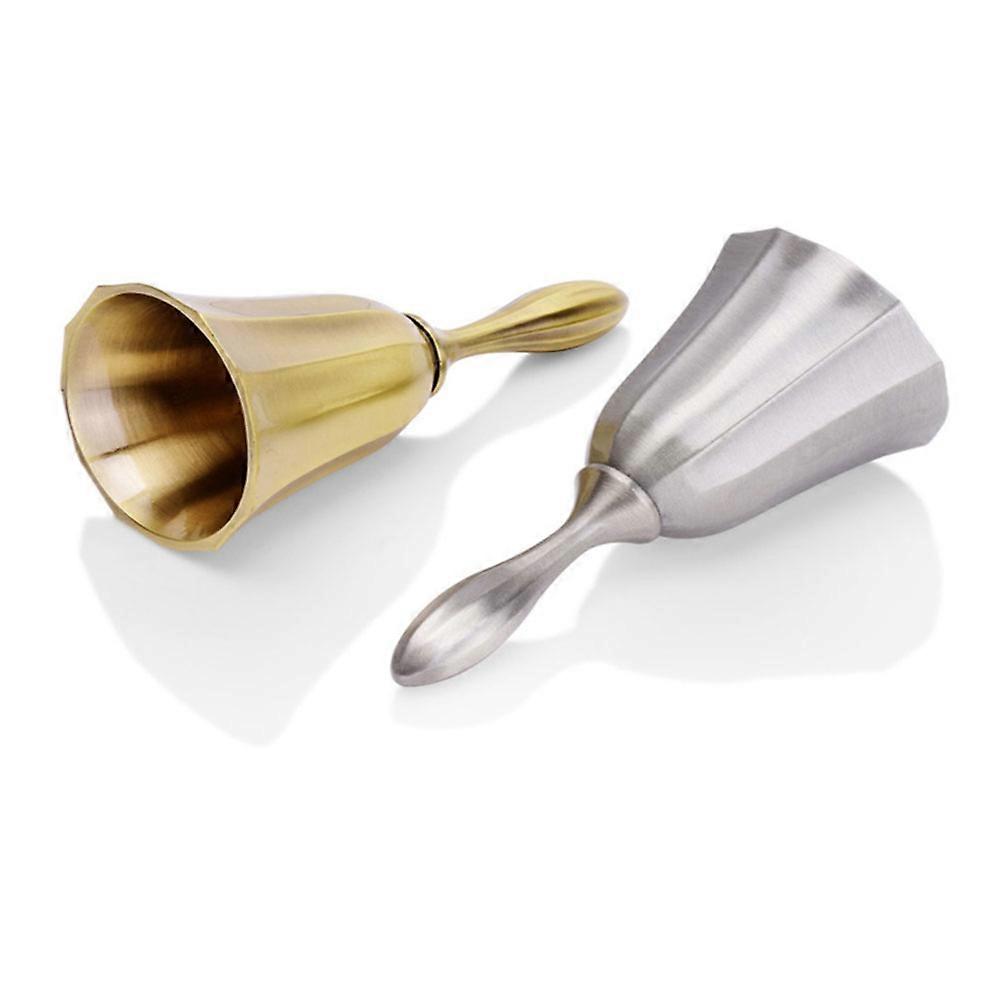 Silver Hand Bell for Restaurant Made of Zinc Alloy Perfect for Calling Service 3.5 x 1.5 inches