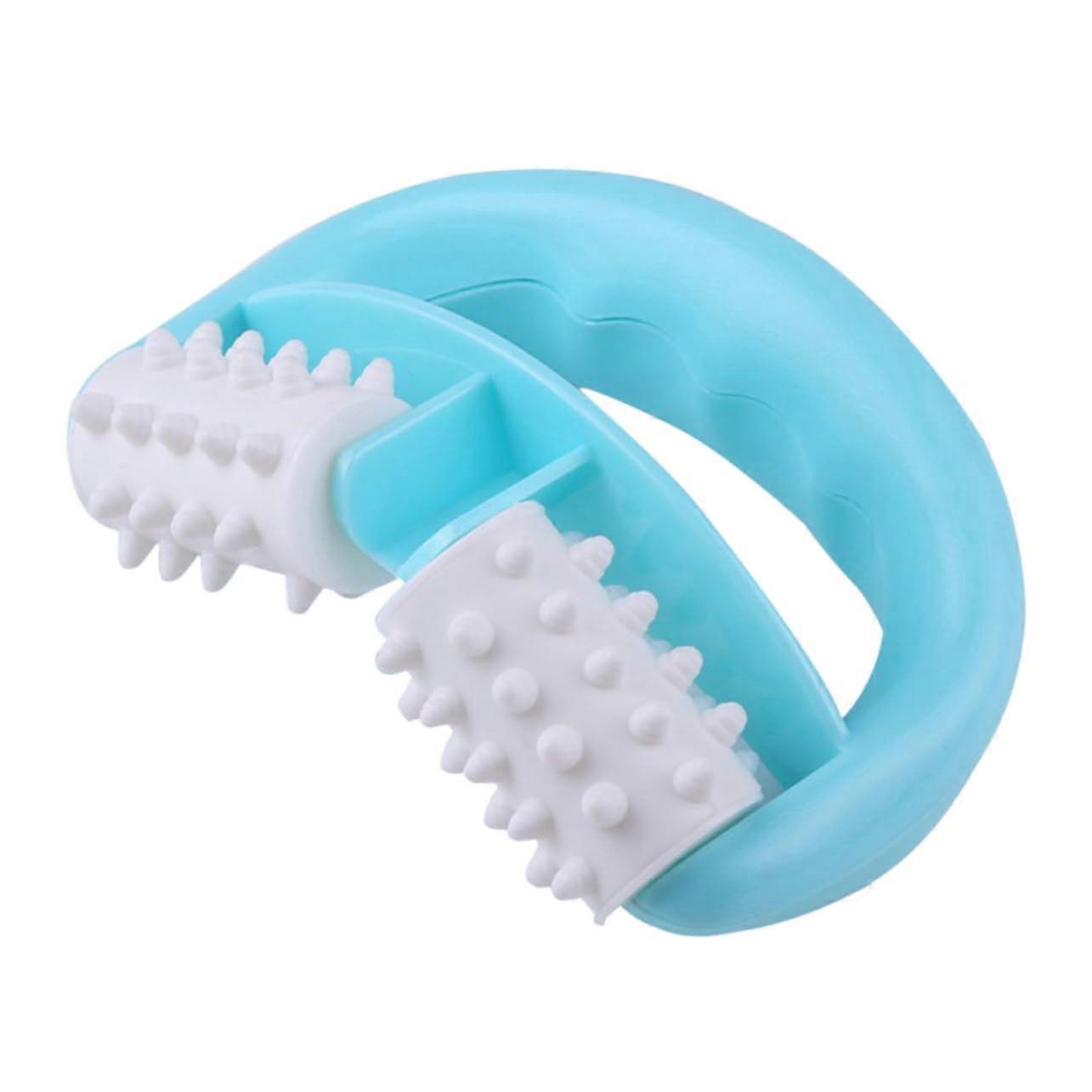 Manual Massage Roller - Ergonomic Body Relaxation Tool with Plastic Handle for Deep Tissue Massage and Muscle Relief