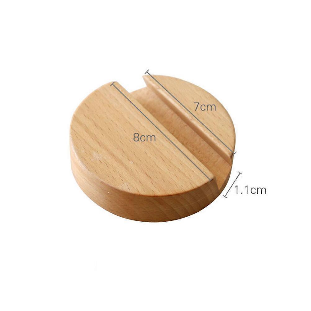 Beige Universal Smartphone Stand with Thick Round Base for Most Phones Made of Synthetic Material 3.5 Inches