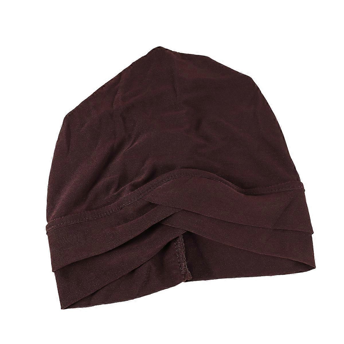 Here's a refined and engaging product description based on your input:

   

**Elegant Coffee Colored Linen Turban for Adults – Forehead Cross Design
