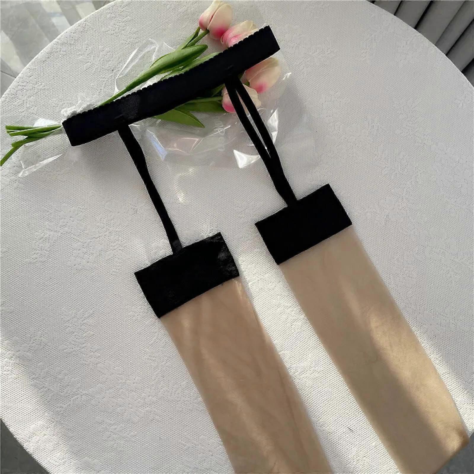 Open Crotch Stockings for Women, Stretchy Sheer Crotchless Tights, Skin Color Collant, Size Unit Available