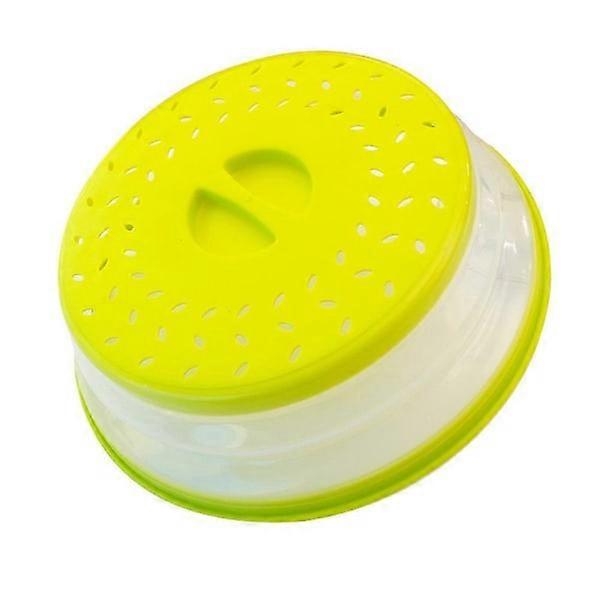 Grüne faltbare Mikrowellenabdeckung, 2PCS faltbare Mikrowellenabdeckung, faltbare Mikrowellenabdeckung, Mikrowellen-Spritzschutz, Dampfschutz - xindaren