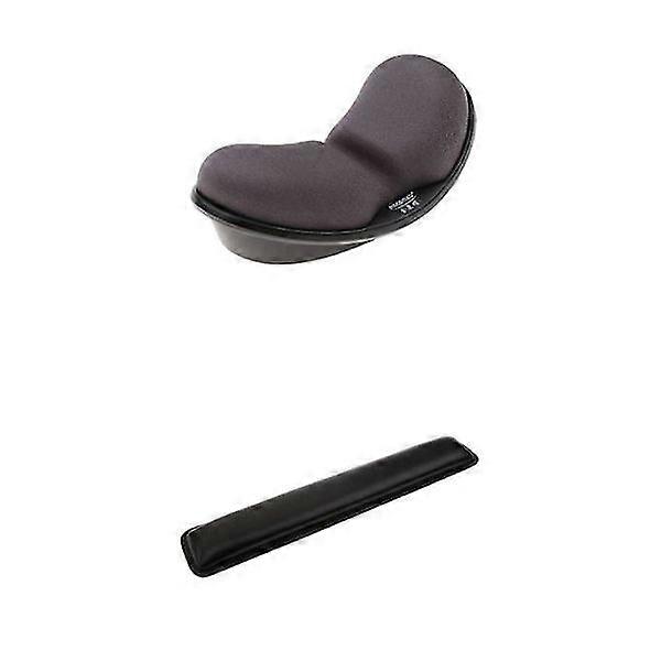 Pu Ergonomic Keyboard Support Pad + Memory Cotton Comfort Mouse Wrist