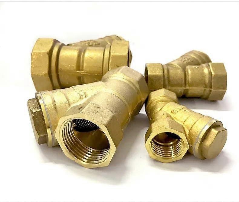 3/4 inch, 1 inch, 2 inch female thread, inline Y mesh filter, brass filter valve