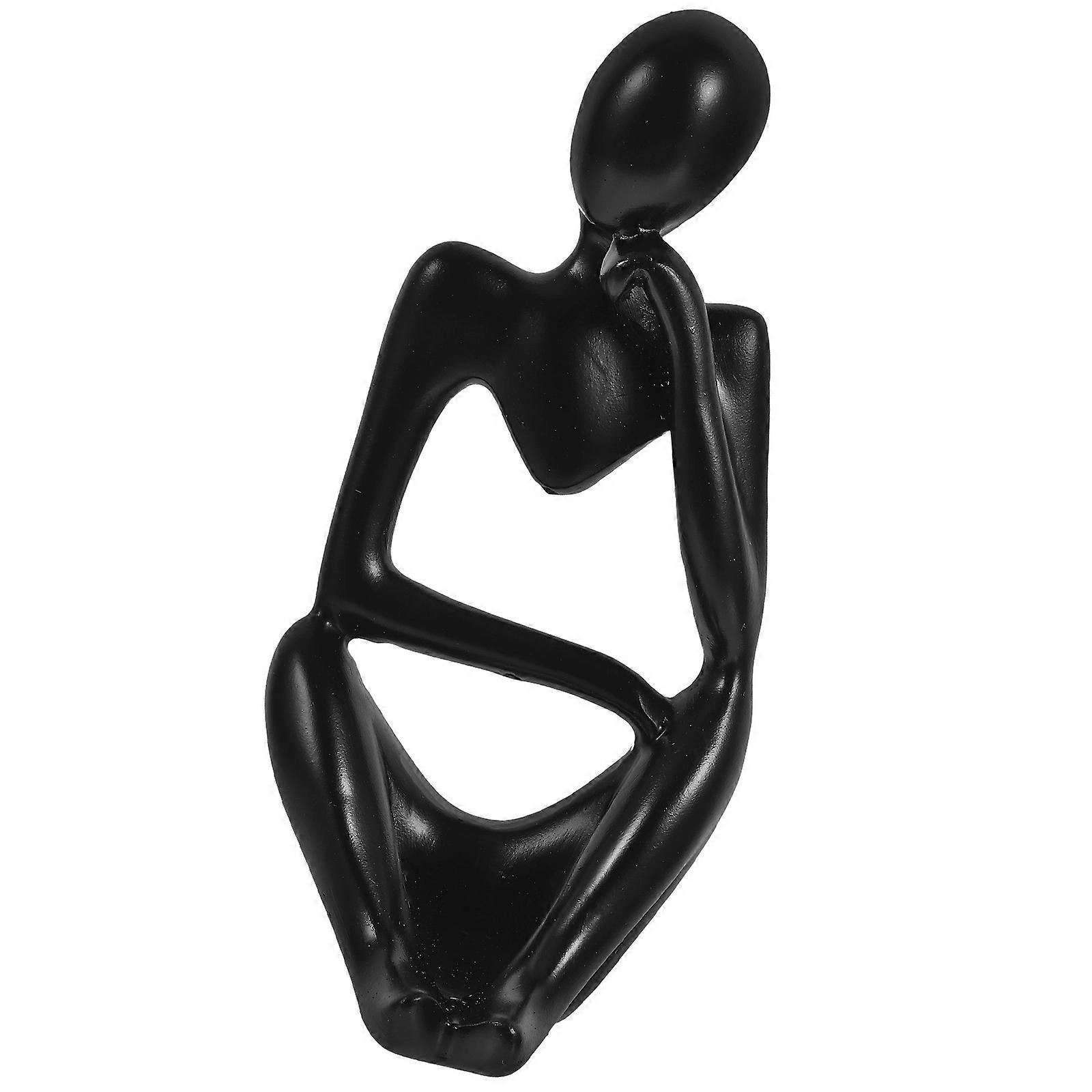 Handmade Thinker Sculpture Modern Style Abstract Figurine Decoration For Office 6X5.2X12.5Cm Decorative 1 Set
