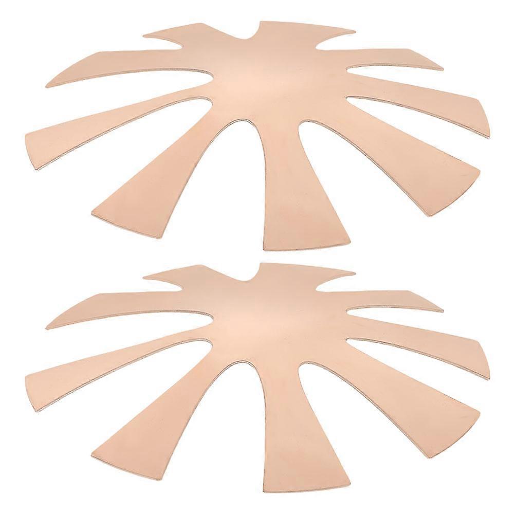 French Manicure Edge Trimmer with V Shaped Design for Home Use Golden Color Durable Iron Material Portable Nail Art Tool