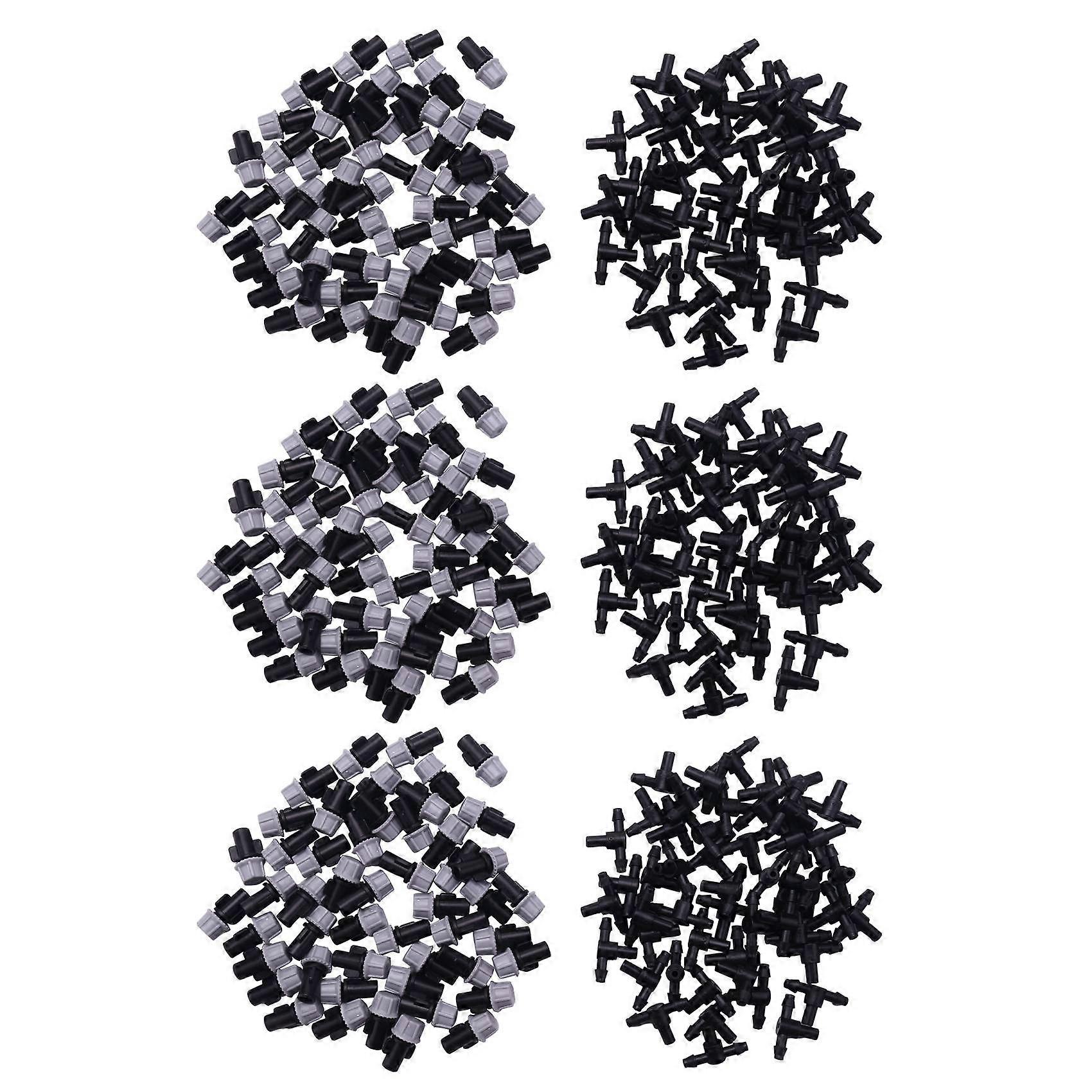 300Pcs(150 Pairs)Garden Irrigation Kit Adjustable Atomization Dripper Atomization Connection Tee Joi