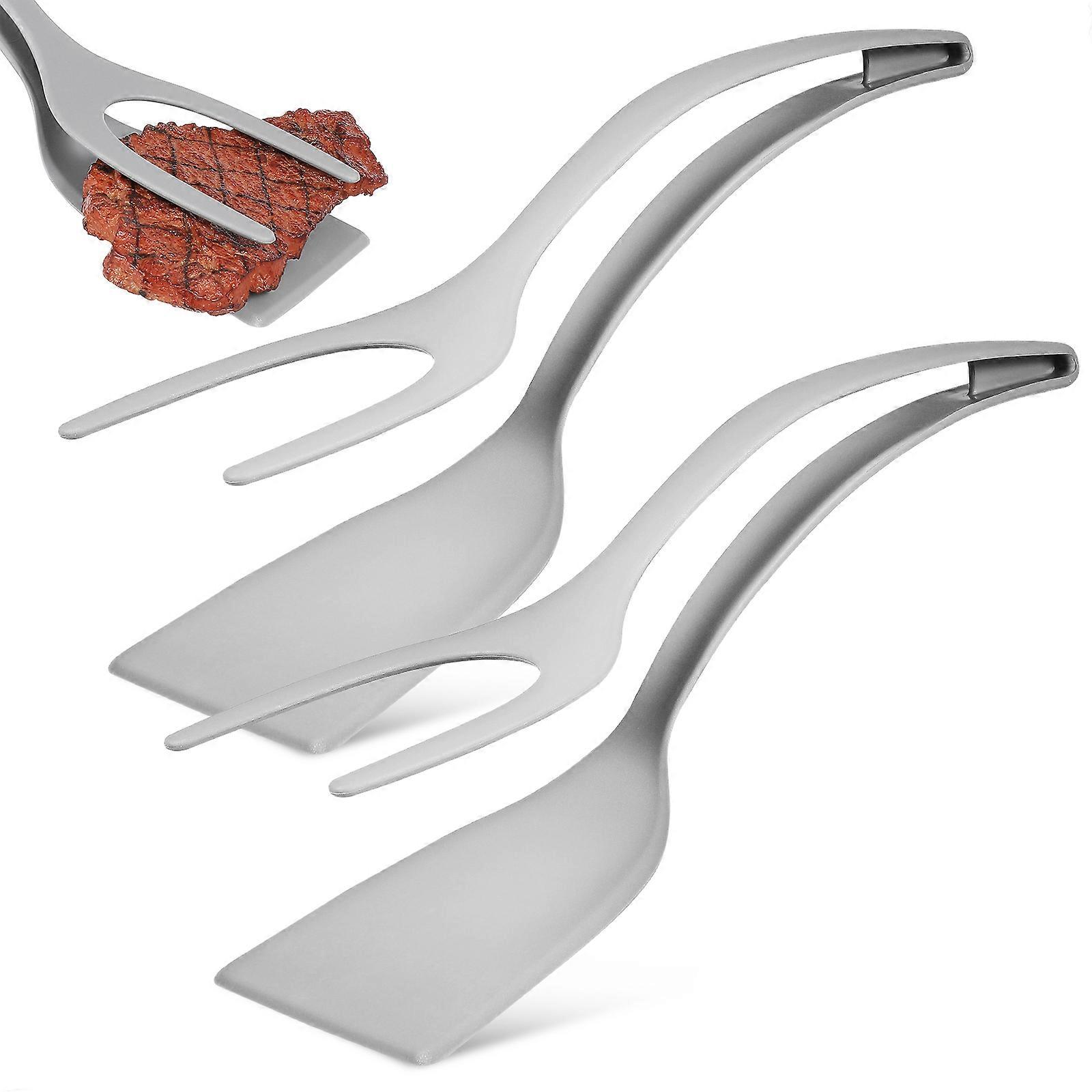 Nonstick Spatula Tongs 2 In Tool For Cooking Heat-Resistant 2 Pcs