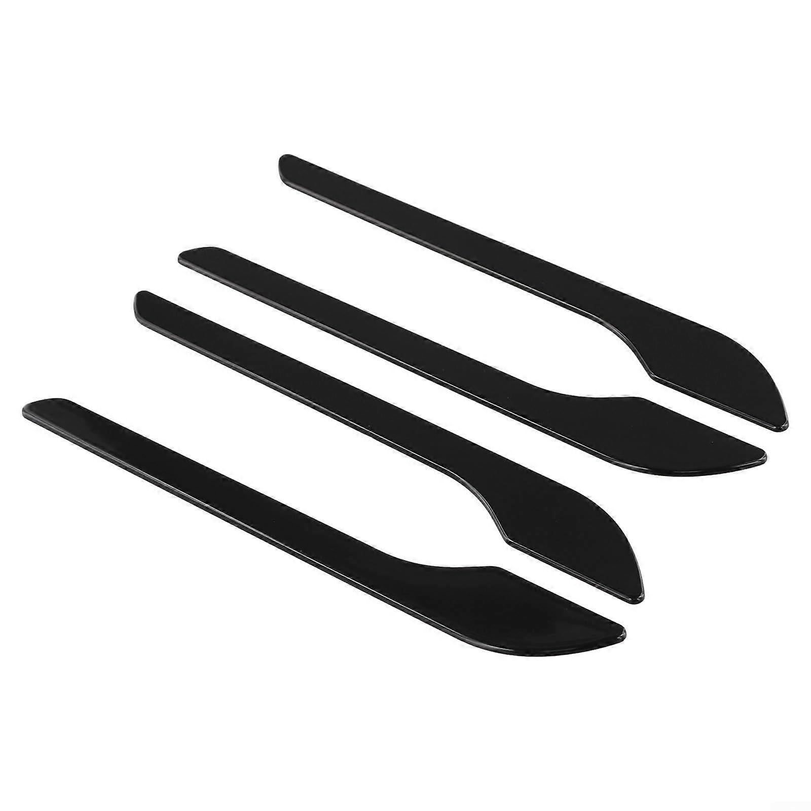 Door Handle Covers for Tesla Model 3 and Y, 4-Piece Gloss Black Trim Set, Weather-Resistant ABS Material for Durability