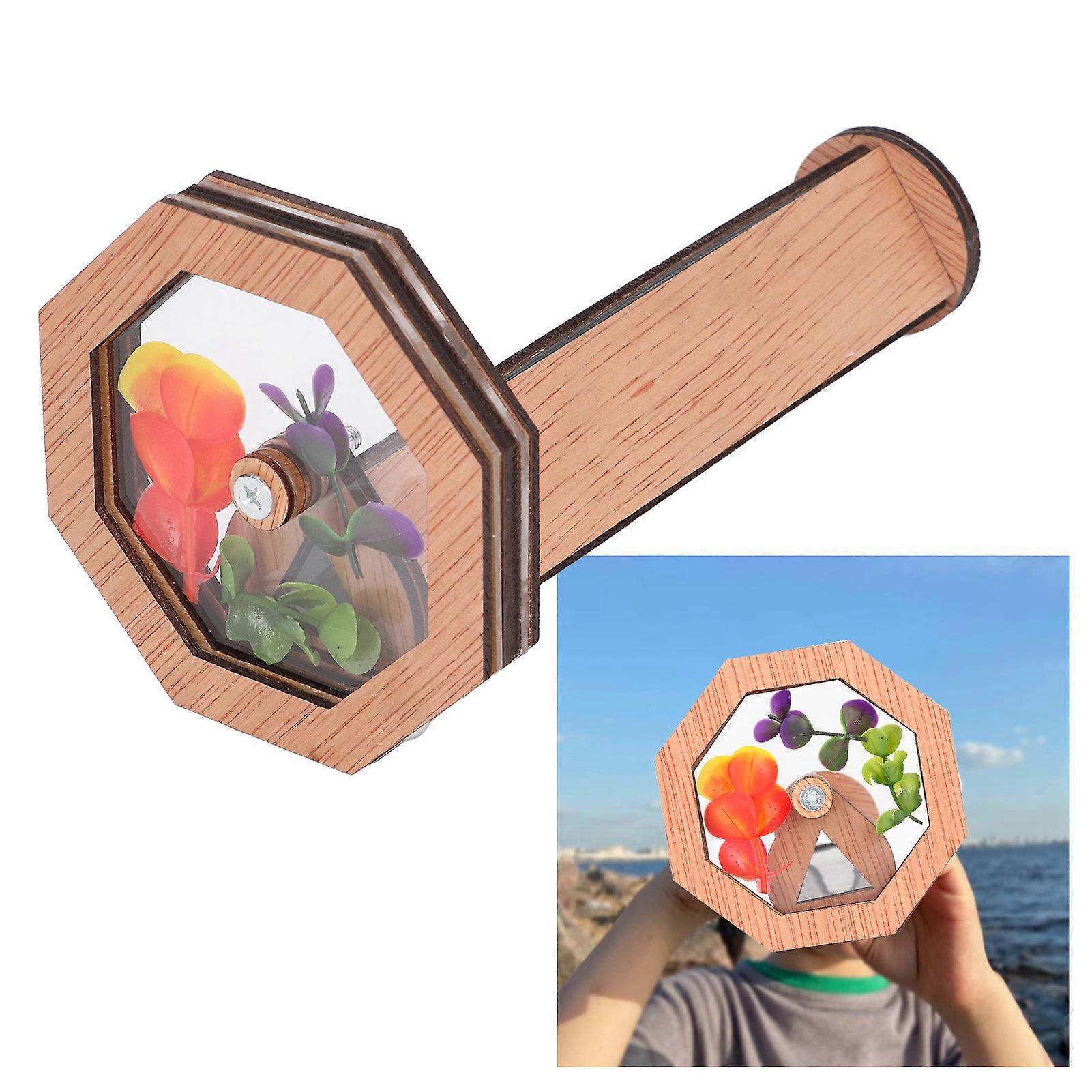 DIY Kaleidoscope Kit Develop Creativity Stimulate Imagination Safe Sturdy Durable Beech Kids Kaleidoscope