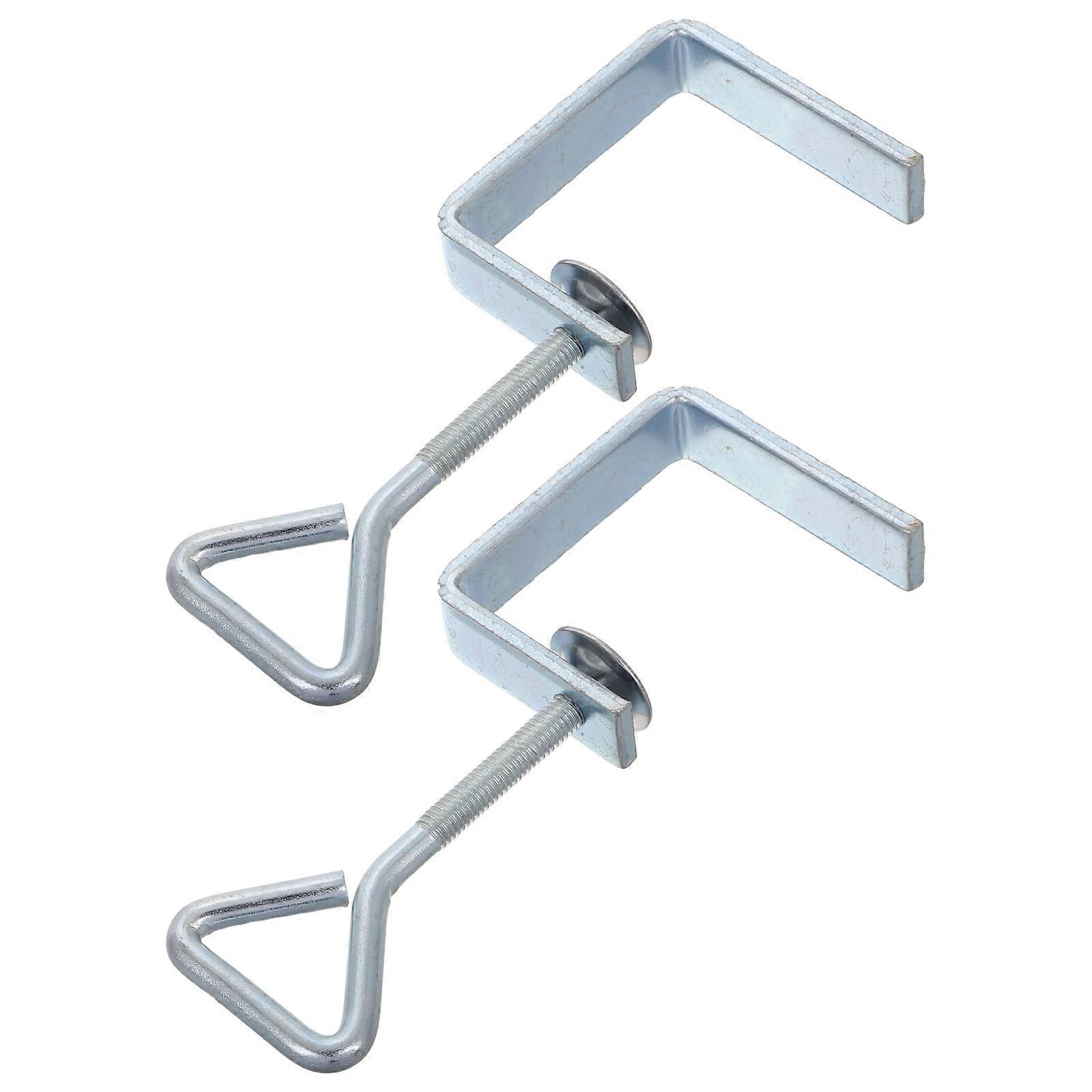 Heavy Duty Stainless Steel Triangular Screw Clamps Set of 2 Adjustable C Clamps for Woodworking Metalworking and Car Repair Durable Portable Design