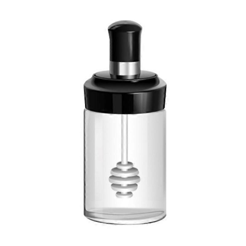 Bocaux à épices en verre vides 8 oz cuillère Brosse à bâton de miel portable 3 types de salières résistantes à l’humidité pour le stockage de la cuisine durable E7CB