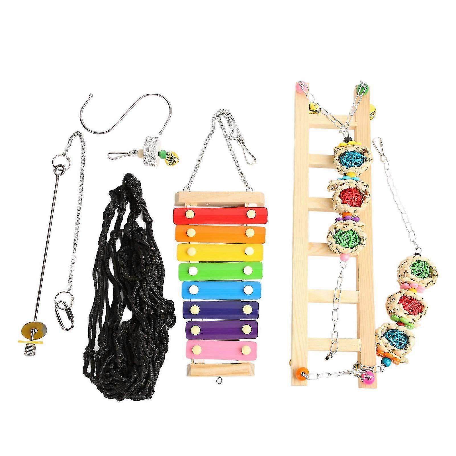 Hanging Chicken and Parrot Foraging Toys with Chew Feature & Hook - Entertaining Chew Toys for Pets