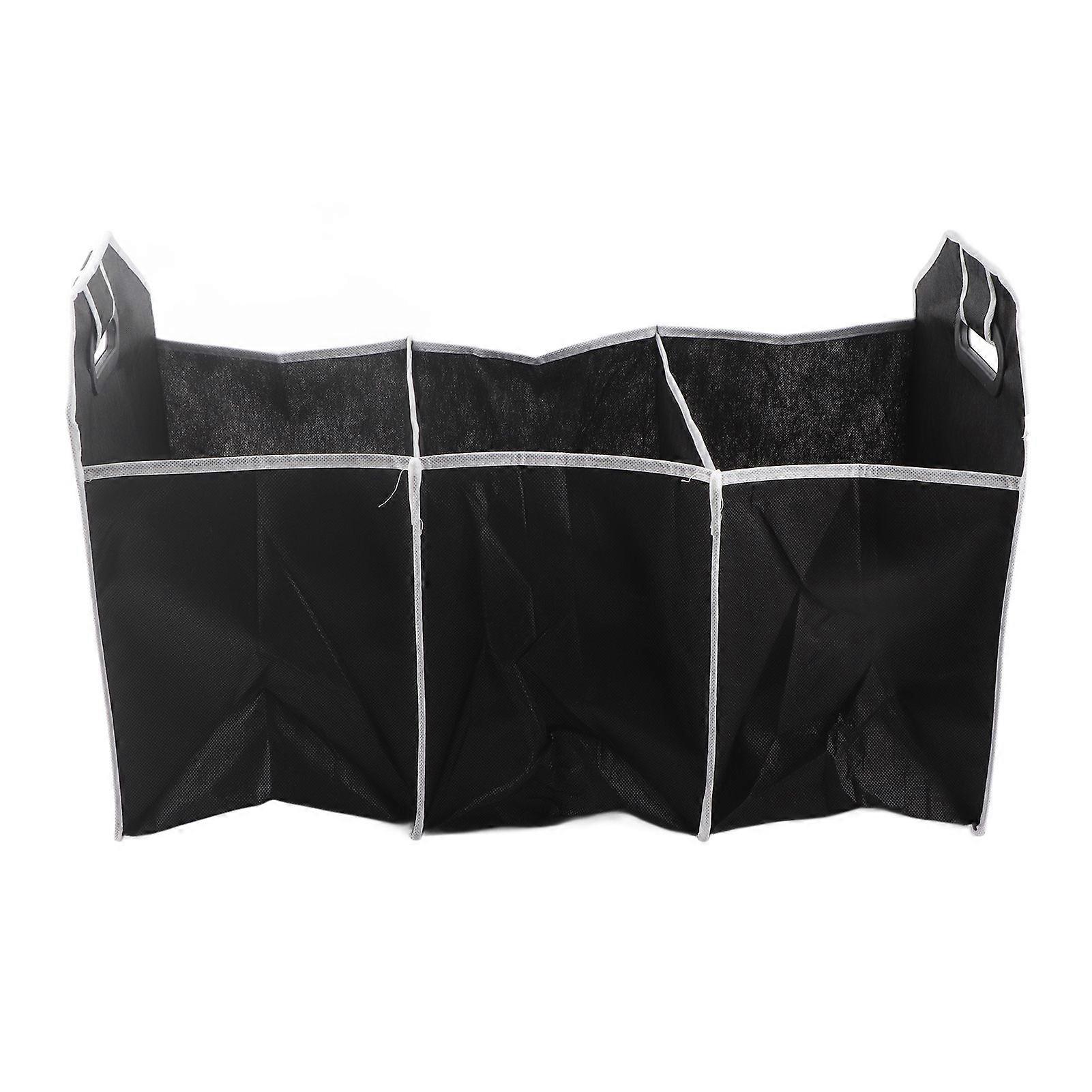 Car trunk storage bag foldable and durable for cargo organization