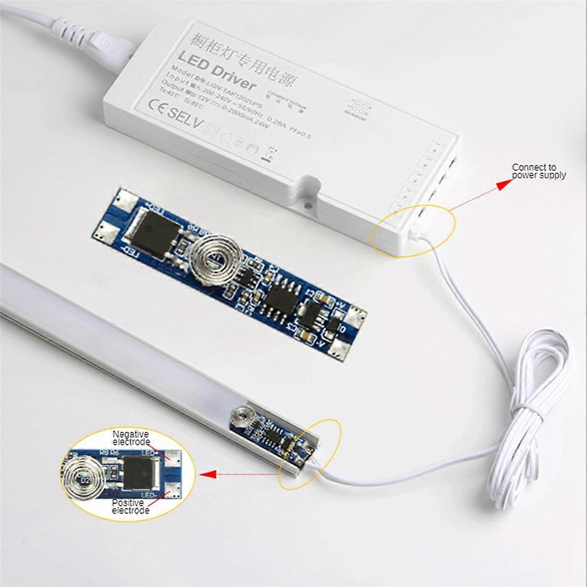 2X 5V-24V 8A Smart Intelligent LED Light Dimmer Capacitive Sensor Module PCBALED Dimming Control Tou