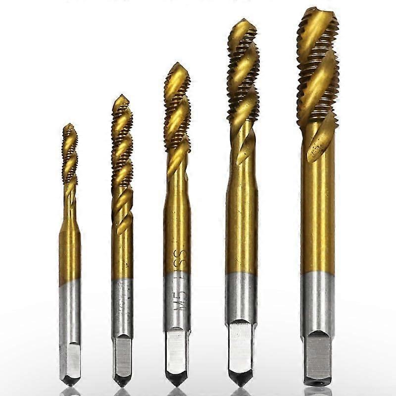 Spiral Fluted Taps High-Speed Steel, Metric Thread Tap for Various Materials, Including Thin Stainless Steel, 1 Piece