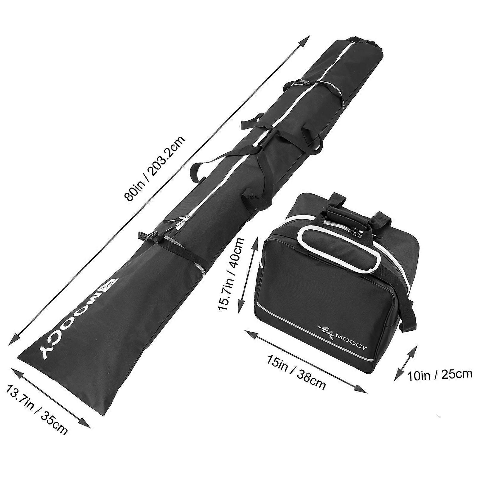Borsa per sci e scarponi Combo Impermeabile 200cm Borsa da viaggio da sci nera