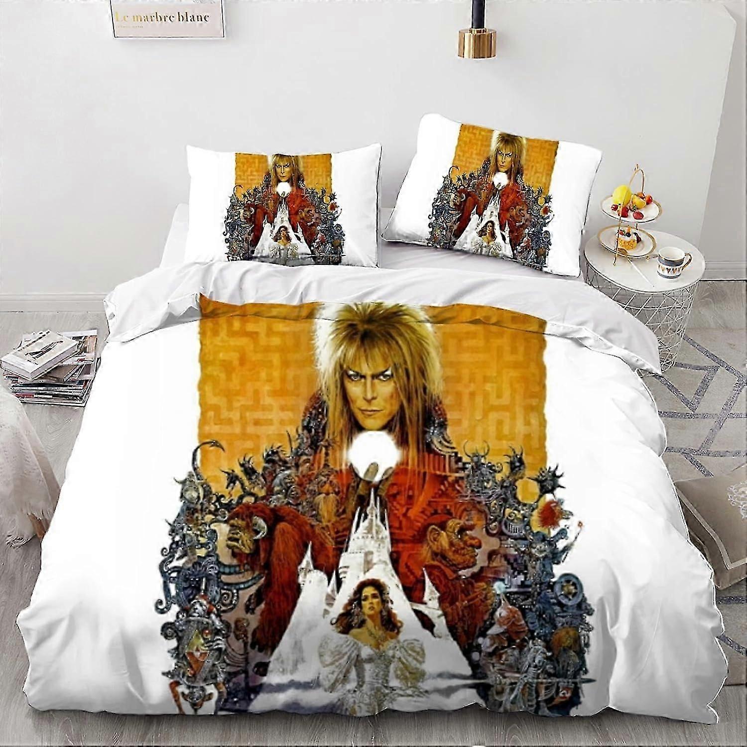 3D Beauty and the Beast Duvet Cover Set Soft 2 Piece Bedding Set boys Print Pattern Comforter Cover Set with Pillowcase Quilt Cover with Zipper 135x20