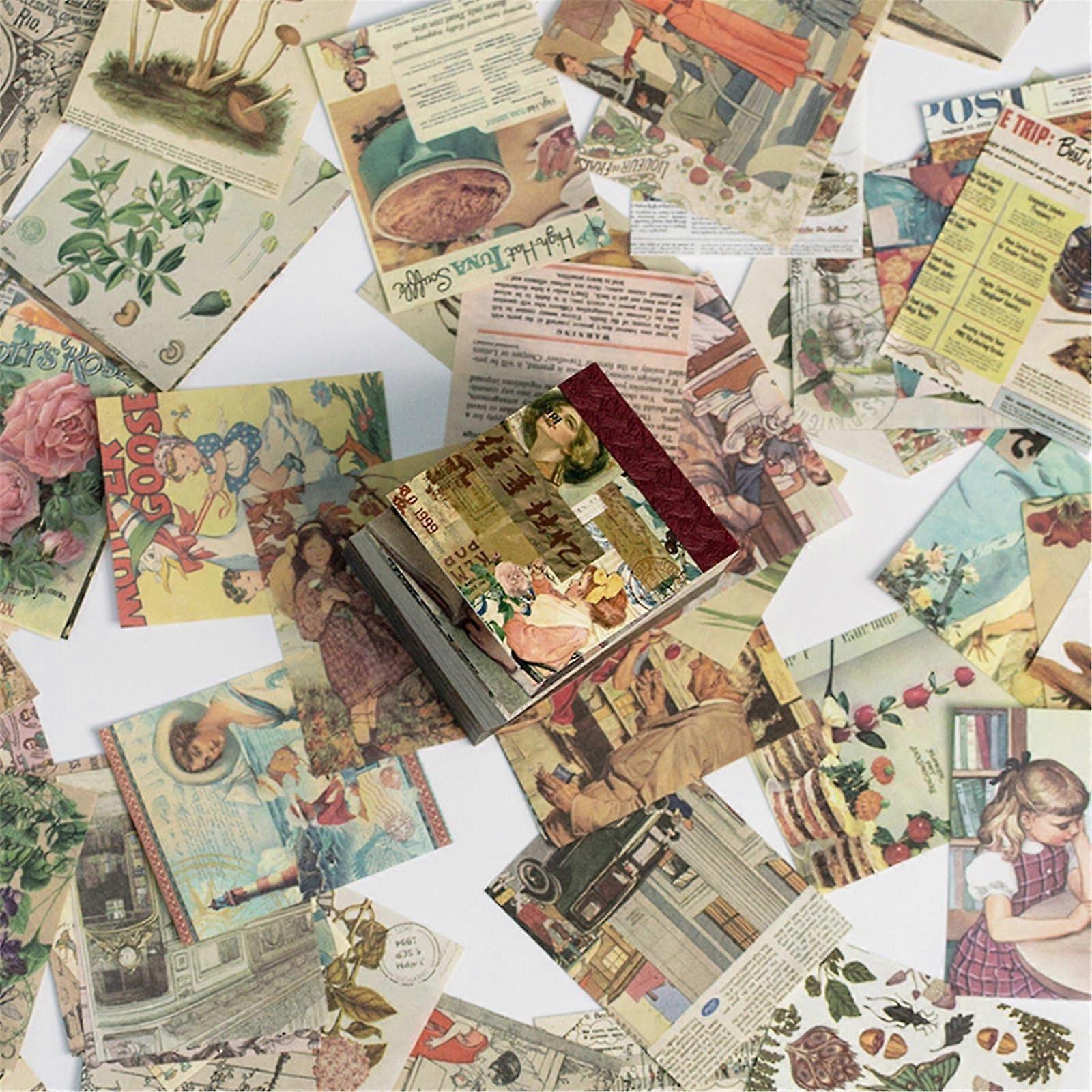 Paper notepads, small notepad, writing pad, notepad, craft paper, retro background, decoration for girls Ref: 9670