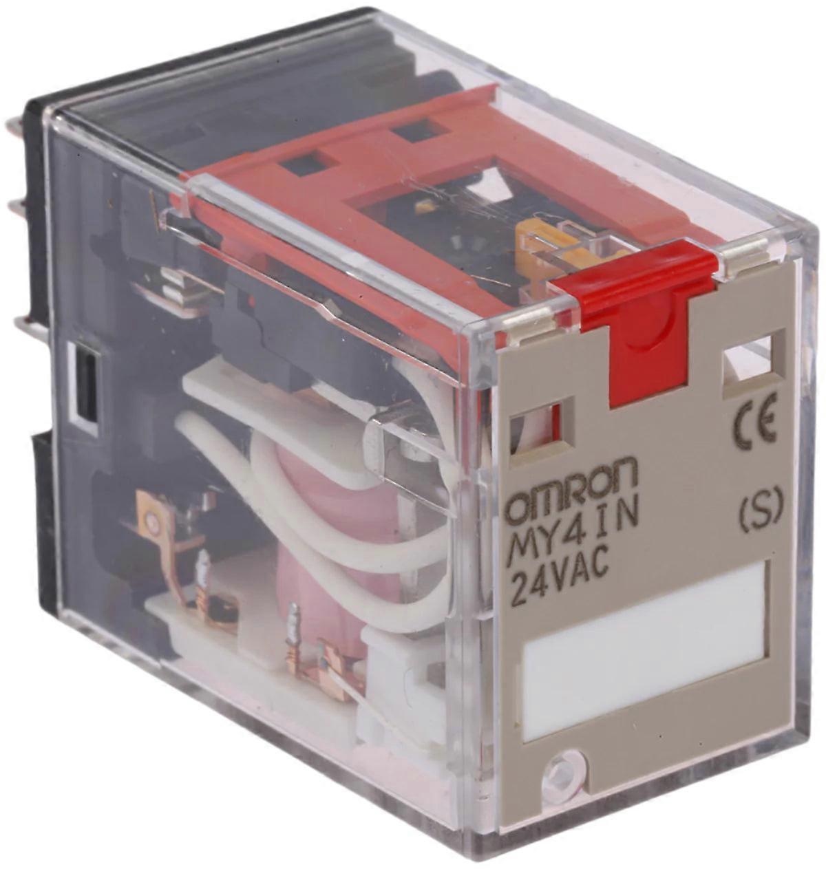 Omron Relay 24v Ac 4pdt Plug-in 5a My4in Gs Ac24