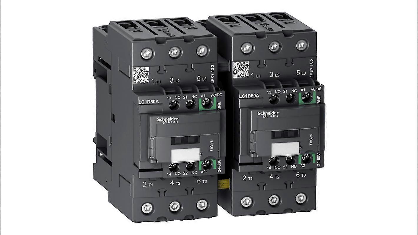 Schneider Contactor 24v Coil 50a 3-pole Reversing Lc2d50abne