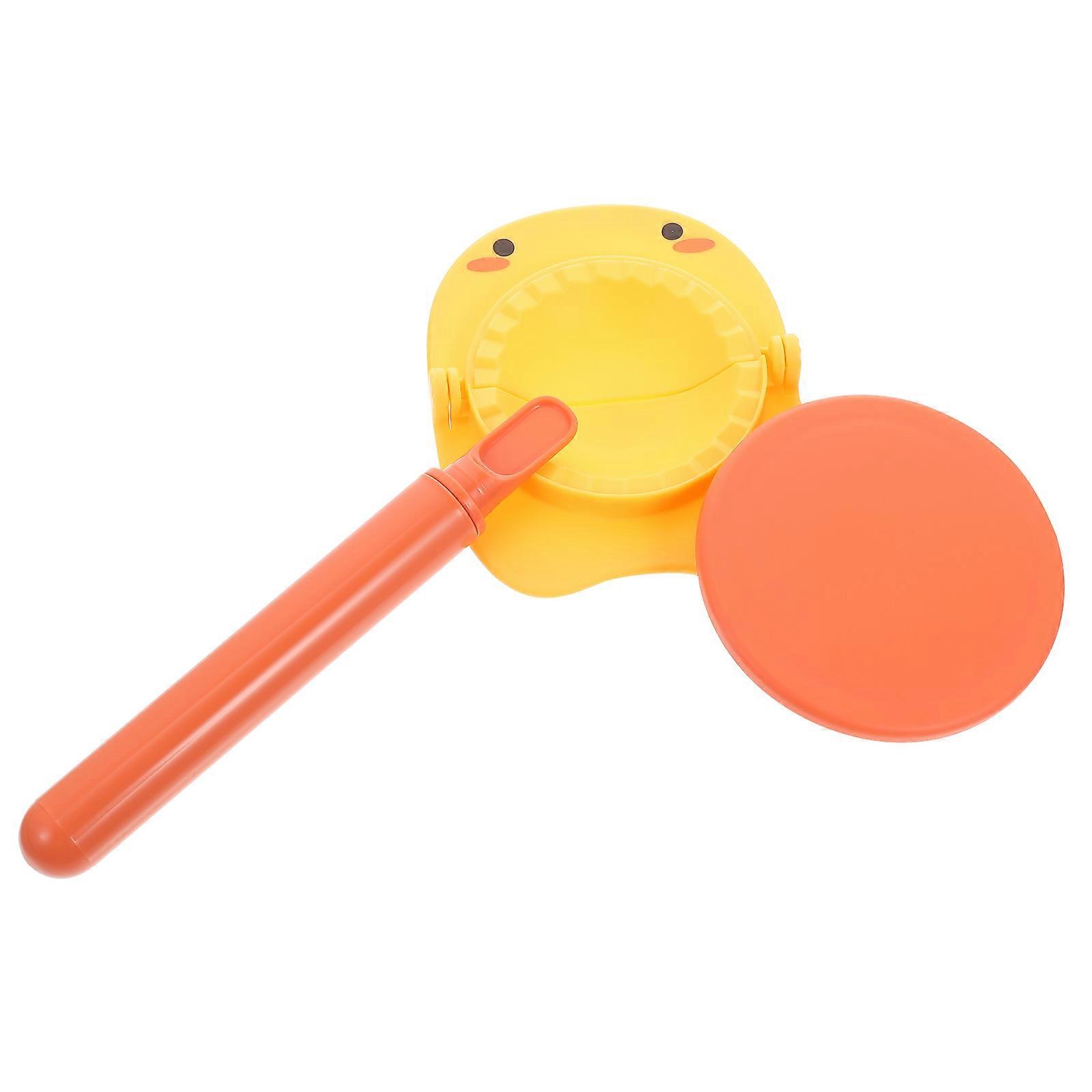 Dumplings Maker Tool for Dumpling Lovers with Automatic Edges and Kitchen Gadget Style in Yellow 1 Set