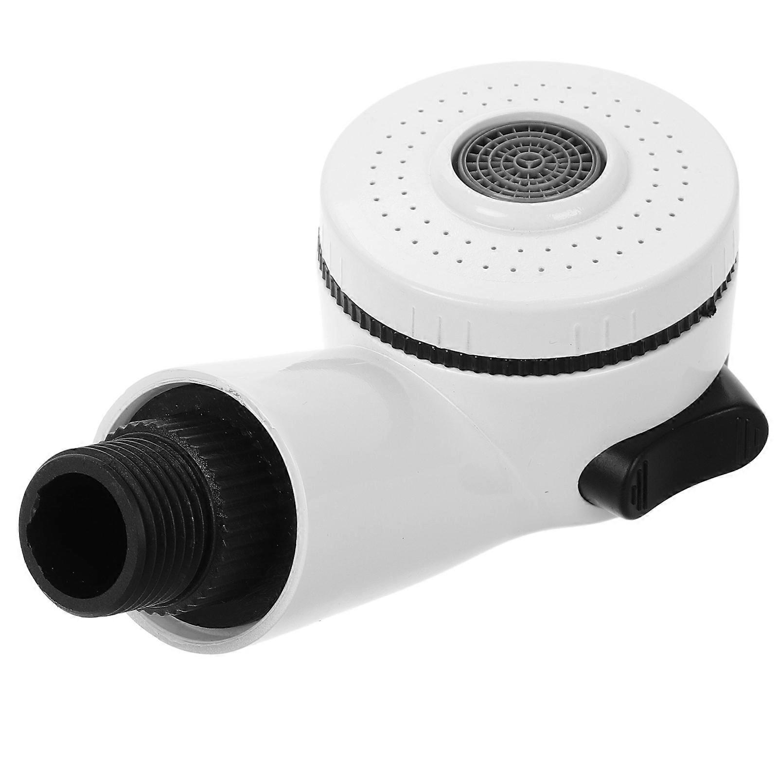 White ABS Salon Handheld Sprayer for Shampoo with Water Pressure Boost and Watersaving Design Ideal for Salon Use